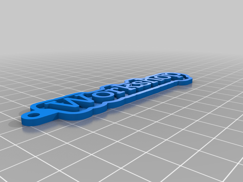 Workshop My Customized Key Chain with your personal name 3D model
