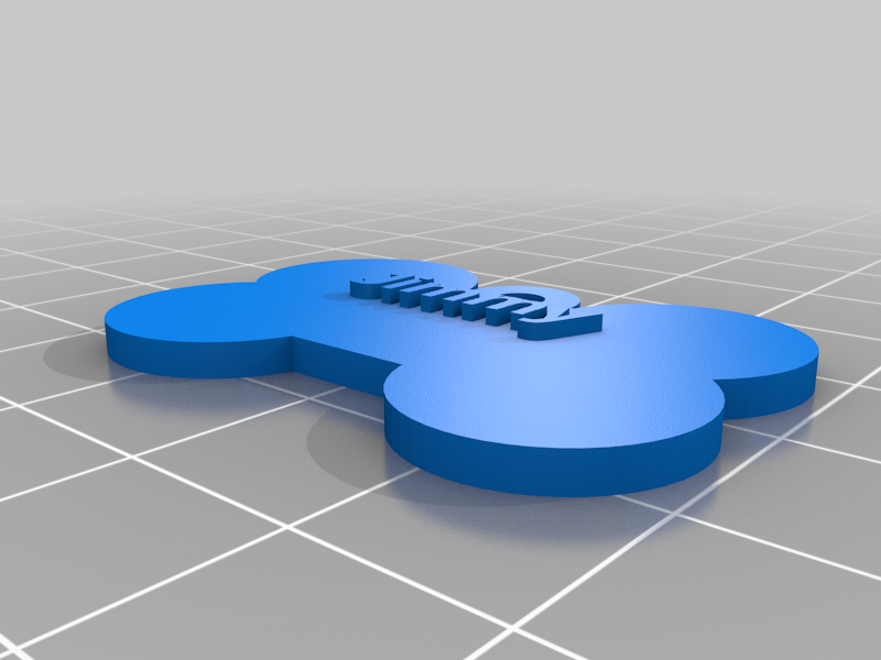 Jimmy My Customized dog tag bone 3D model