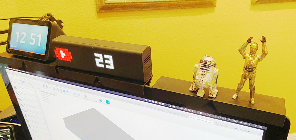 Free 3D file iMac Monitor Shelf・3D printing template to download・Cults