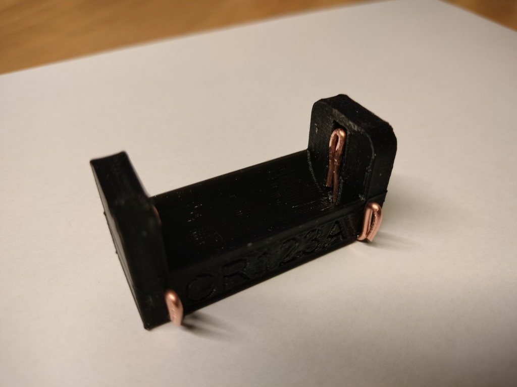 Free 3D file CR123A Battery Holder 🔋・3D printable model to download・Cults
