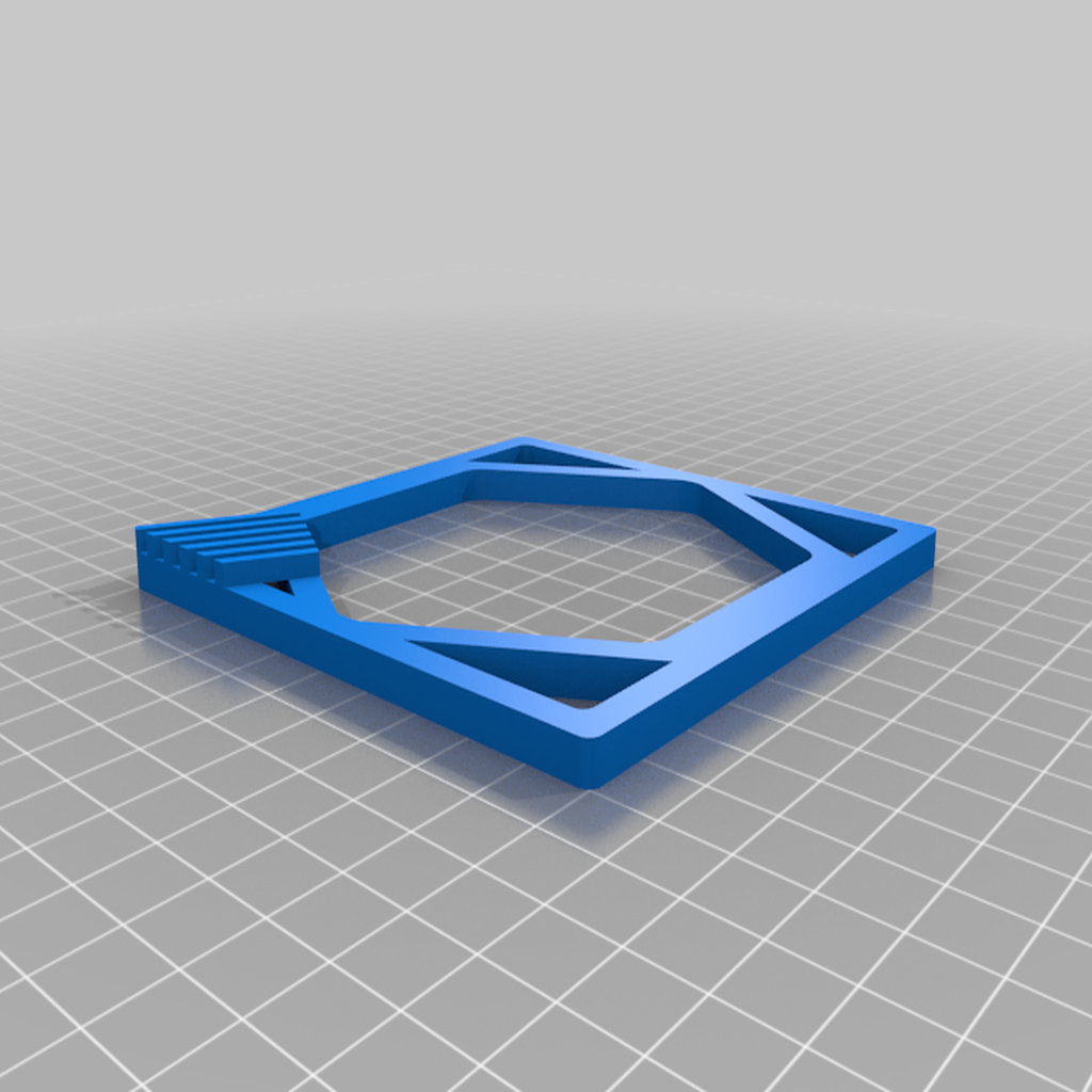Free 3D file Calibration Test square 100x100x5mm with bridging・3D printing template to download