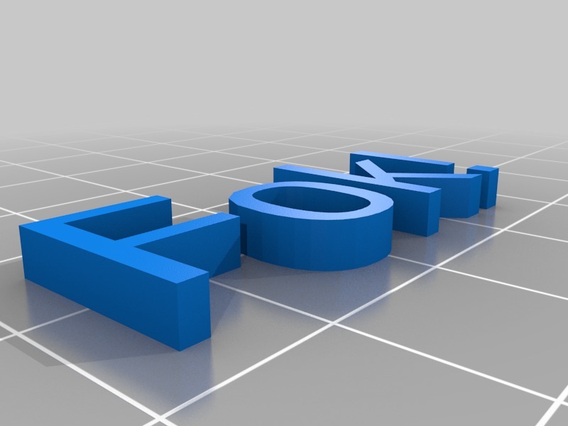 Free 3D file FOK・3D printing template to download・Cults