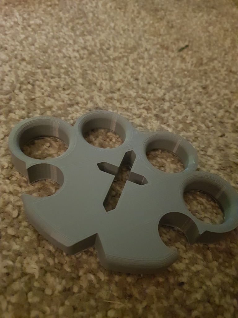 STL file Brass Knuckles, Knuckle Duster・3D print object to download・Cults