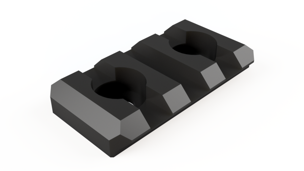 Free 3D file Low Profile MLOK Rail 3 Section・3D print design to ...