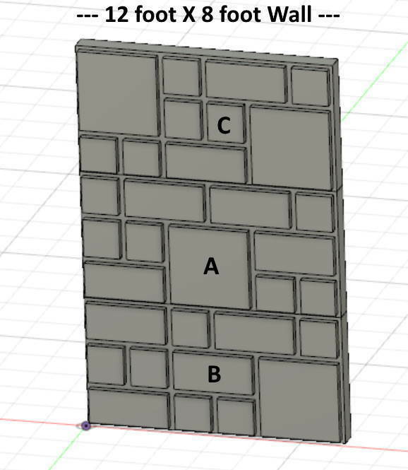 Free 3D file N Scale - 12 foot high stone walls in three different ...