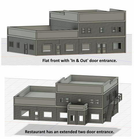 Free 3D file N Scale Gas Station - Restaurant - Hotel... 🚉・Object to ...