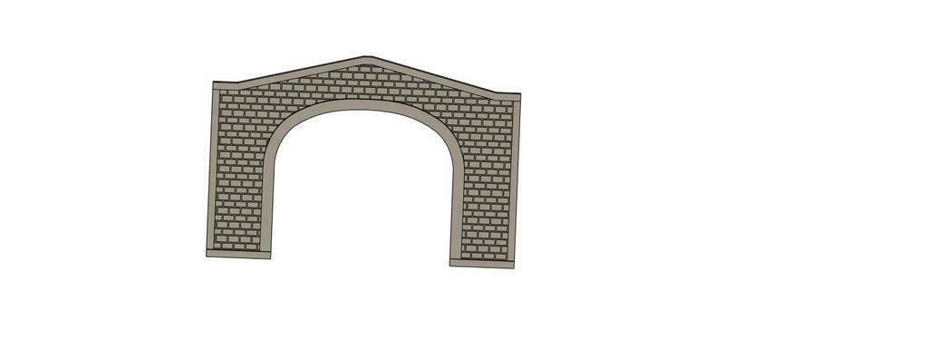 Free 3D file N Scale UP Style Double Track Tunnel Portal ...・3D ...