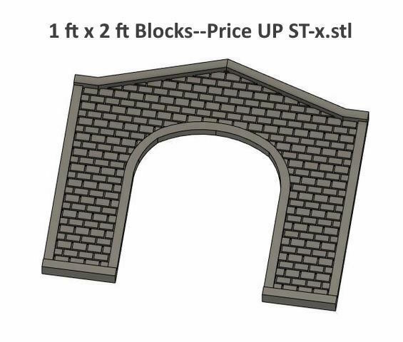 Free 3D file N Scale UP Style Single Track Tunnel Portal ...・Design to ...