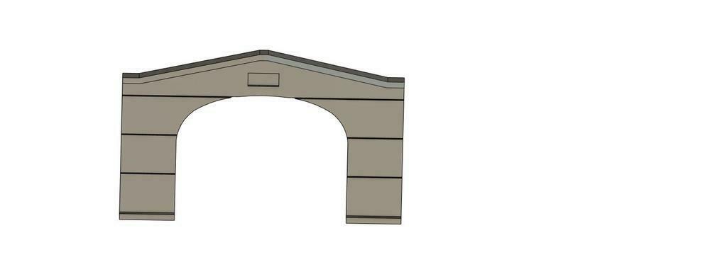 Free 3D file N Scale UP Style Double Track Tunnel Portal ... ⬆️・3D ...
