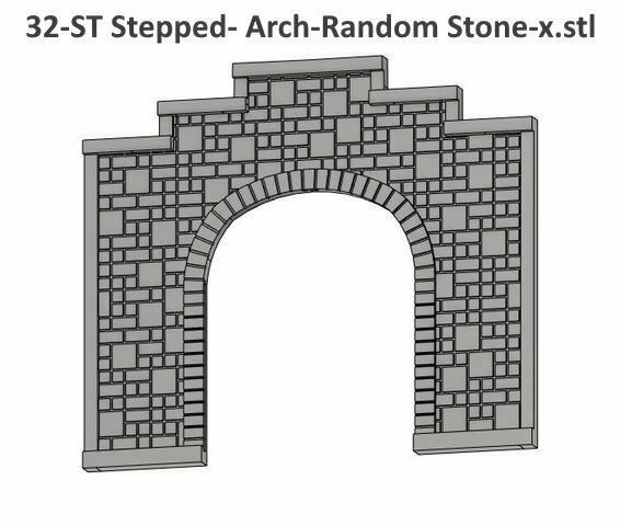 Free 3D file N Scale Stone Arch Single Track Tunnel Portal ... 👽・3D ...