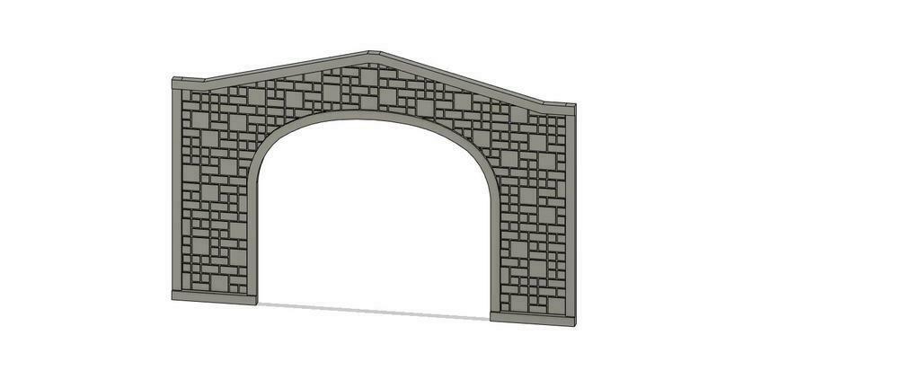 Free 3D file N Scale UP Style Double Track Tunnel Portal ...・3D ...