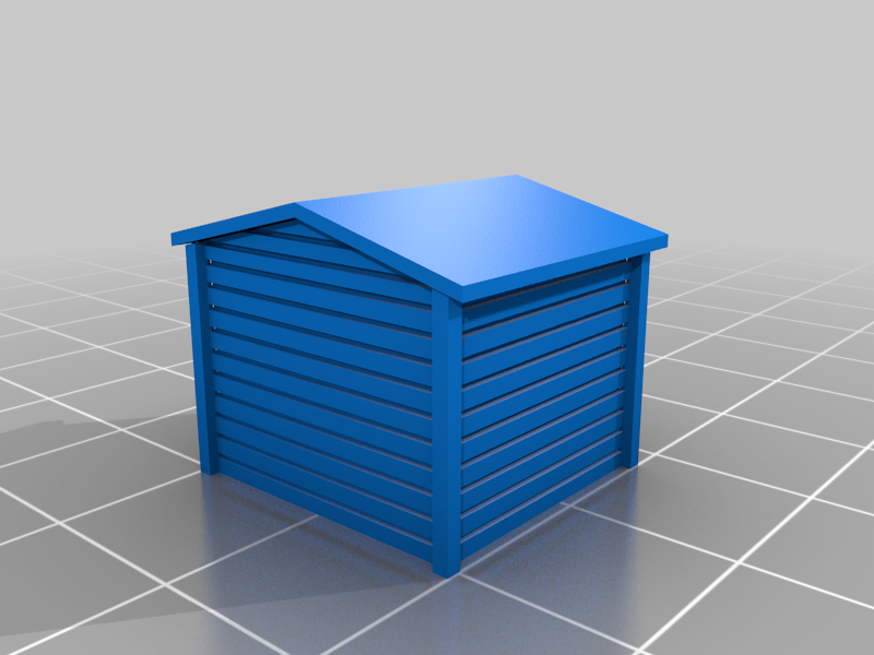 Free 3D file N Scale - Pump house or under water tower or small ...