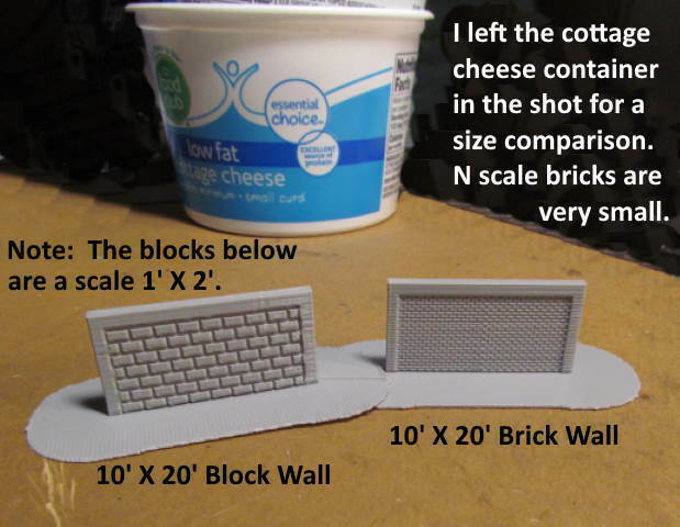 Free 3D file N Scale Brick Walls..... 🧱・3D printing design to download ...