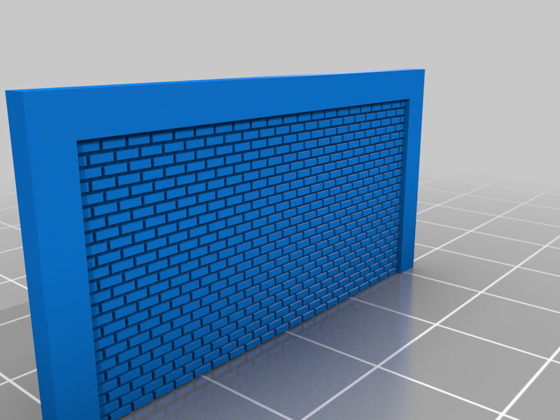 Free 3D file N Scale Brick Walls..... 🧱・3D printing design to download ...