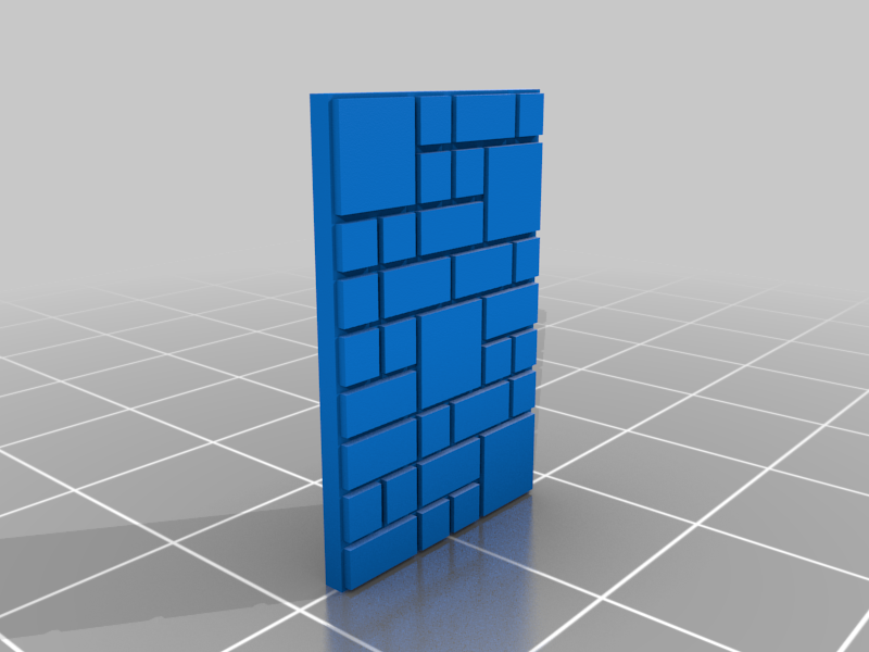 Free 3D file N Scale - 12 foot high stone walls in three different ...