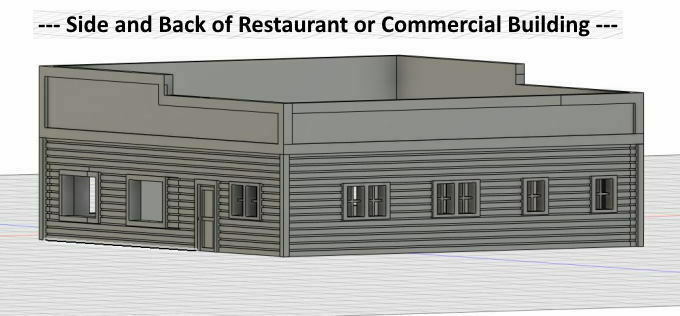 Free 3D file N Scale Restaurant or Other Commercial Building ...