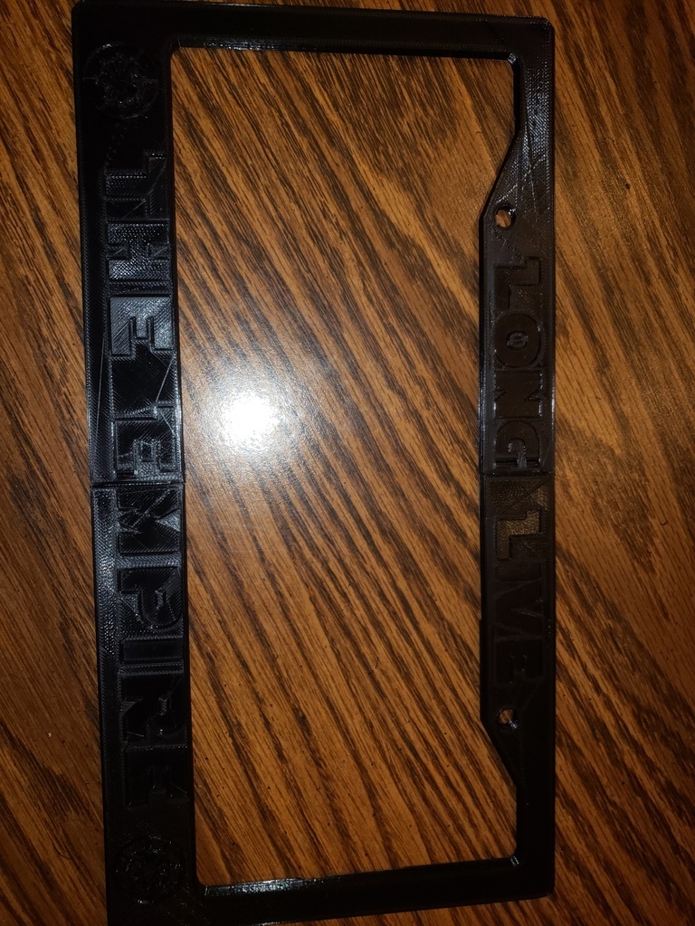 Free 3D file Empire License Plate Frame・Template to download and 3D