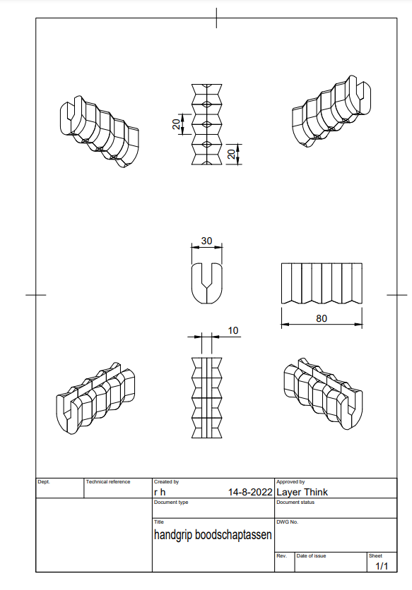 Free 3D file tassenhandvatbeschermer/ bag handle protector・3D print