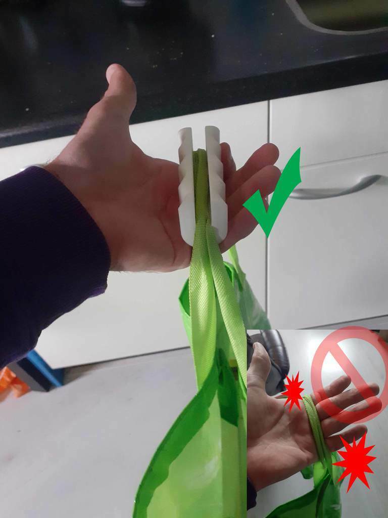 Free 3D file tassenhandvatbeschermer/ bag handle protector・3D print