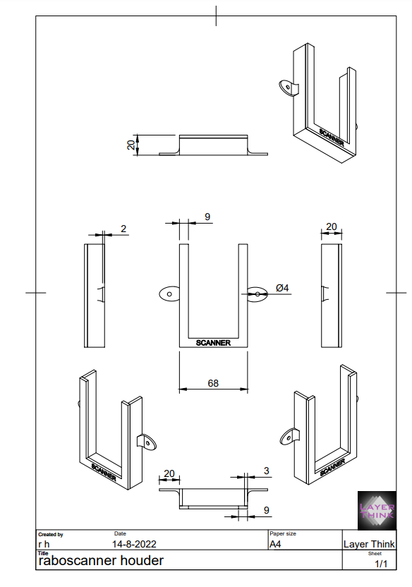 Free 3D file Rabobank Raboscanner holder・3D print design to download・Cults