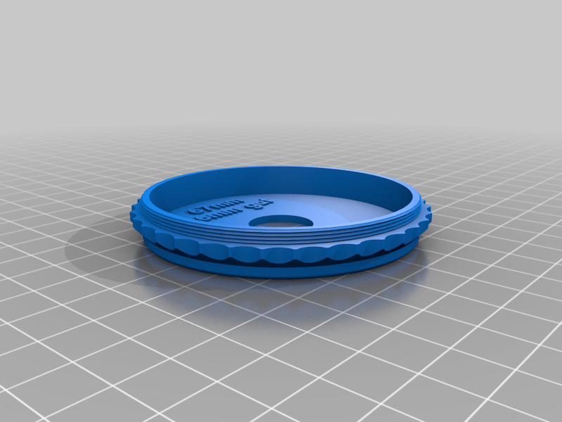 Free 3D file SCAD camera lens cap with hole・3D printable object to