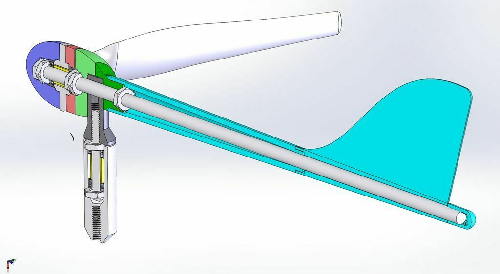 Archivo 3D gratis Modelo de aerogenerador pequeño 👽・Objeto imprimible ...