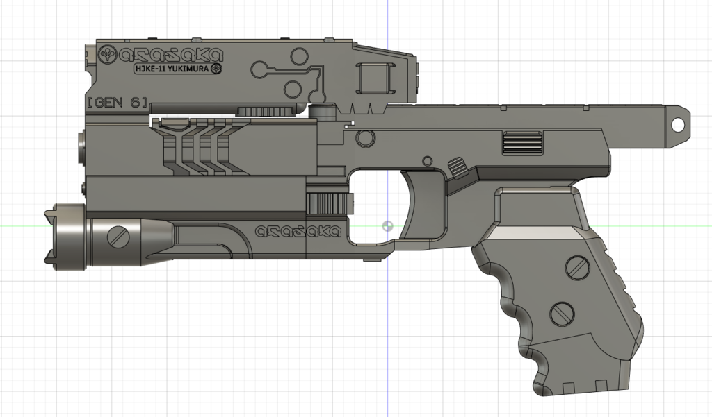 Free 3D file [Cyberpunk 2077] HJKE11 Yukimura Smart Pistol・Design to