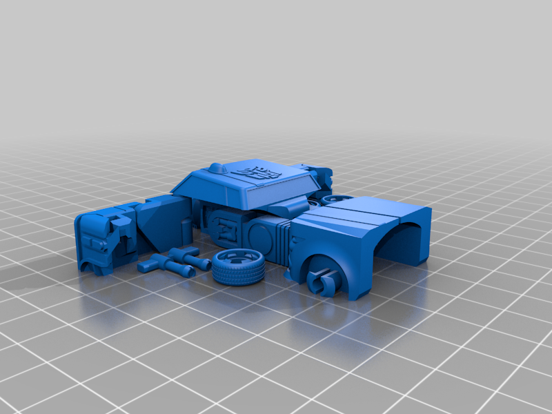 Free STL file Bumblebee (transformable, single print, no support ...