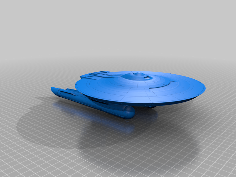 STL file Star Trek SNW Farragut Type ship ⭐・Template to download and 3D