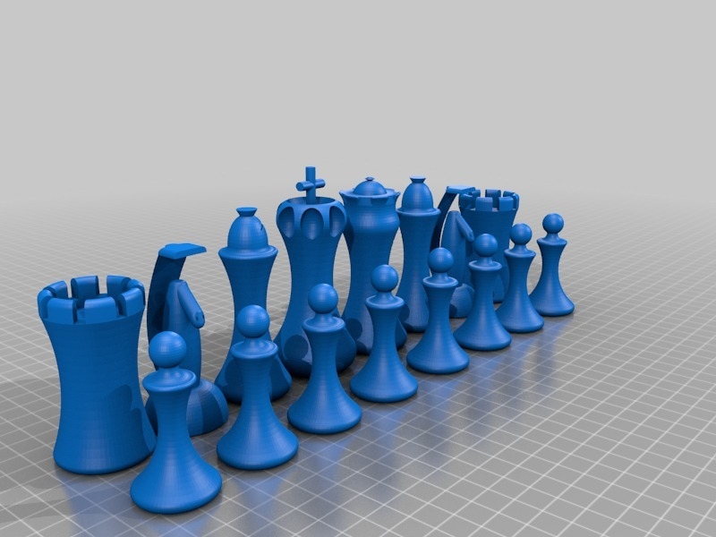 Free 3D file Chess Set・3D printable model to download・Cults