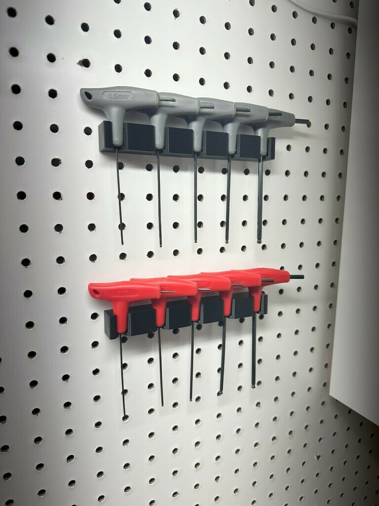 Free 3D file Harbor Freight Hex/Allen THandle Pegboard Holder 📦・3D