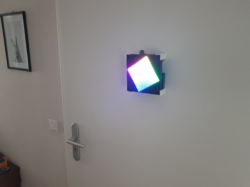 Free 3D file LED matrix frame for 64x64 (2.5 mm pitch)・3D printing ...