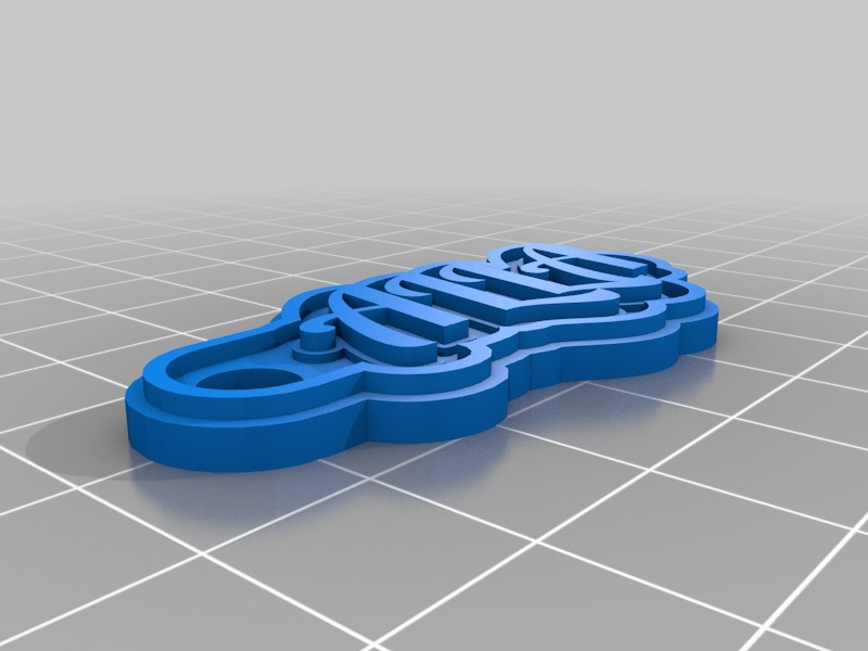 Archivo 3D gratis "ALLA Llavero・Modelo imprimible en 3D para descargar ...