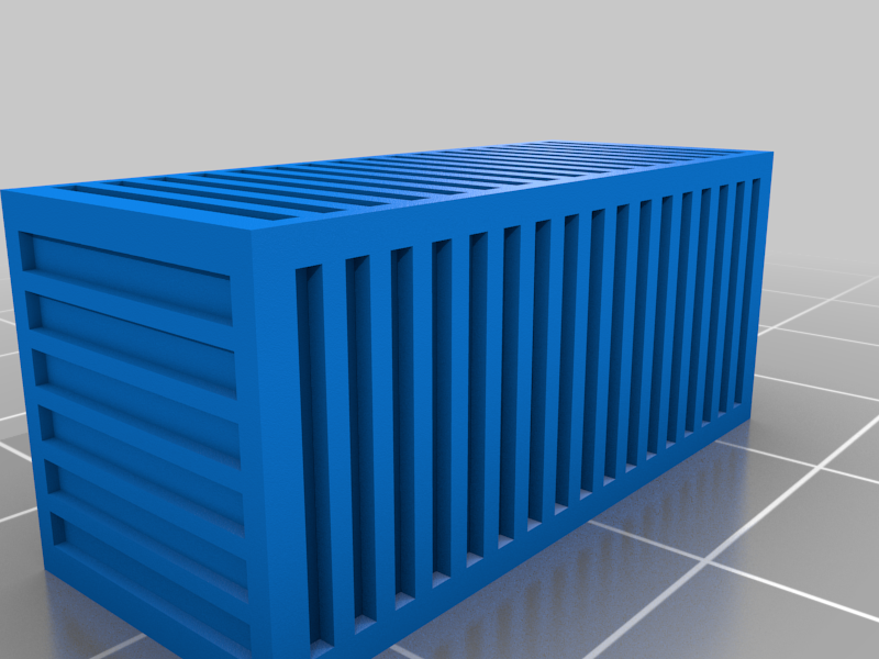 Free 3D file Z scale containers (1/220)・3D printing idea to download・Cults