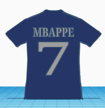 Fichier 3D gratuit Maillot Mbappe・Modèle pour imprimante 3D à ...