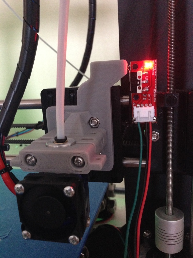 Free 3D file Prusa i3 E3D V6 Hotend Mount XEndstop 🔧・Template to