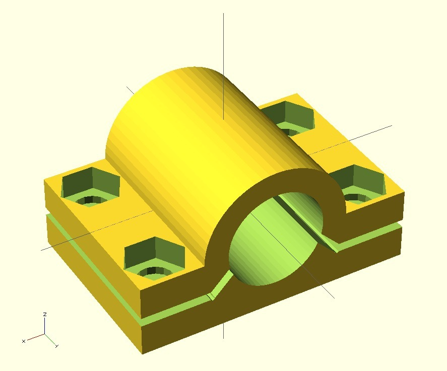 Free 3D file Customizable Pillow Block 🔧・Object to download and to 3D