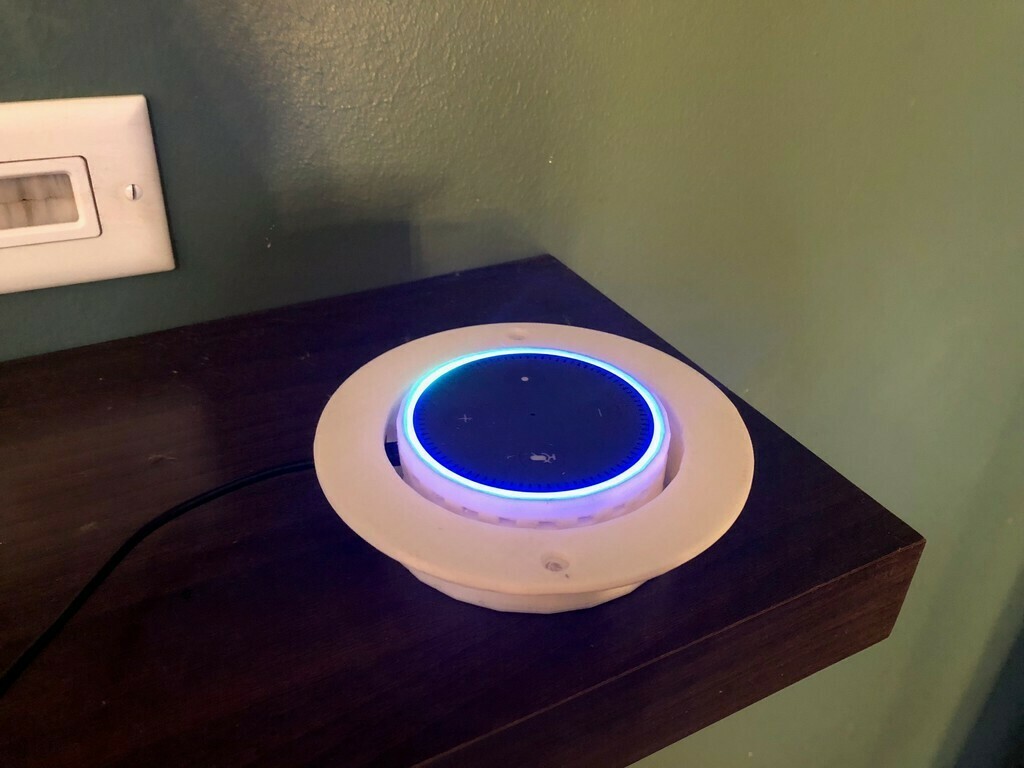 Free 3D file Echo Dot Mount in wall・3D printing template to download・Cults