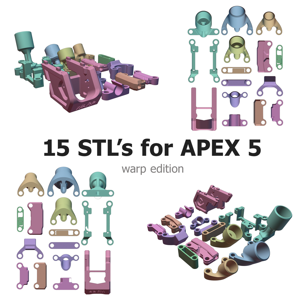 Free 3D file Apex / Apex HD / Apex Pro / Apex evo pack (WARP) 🚁・3D