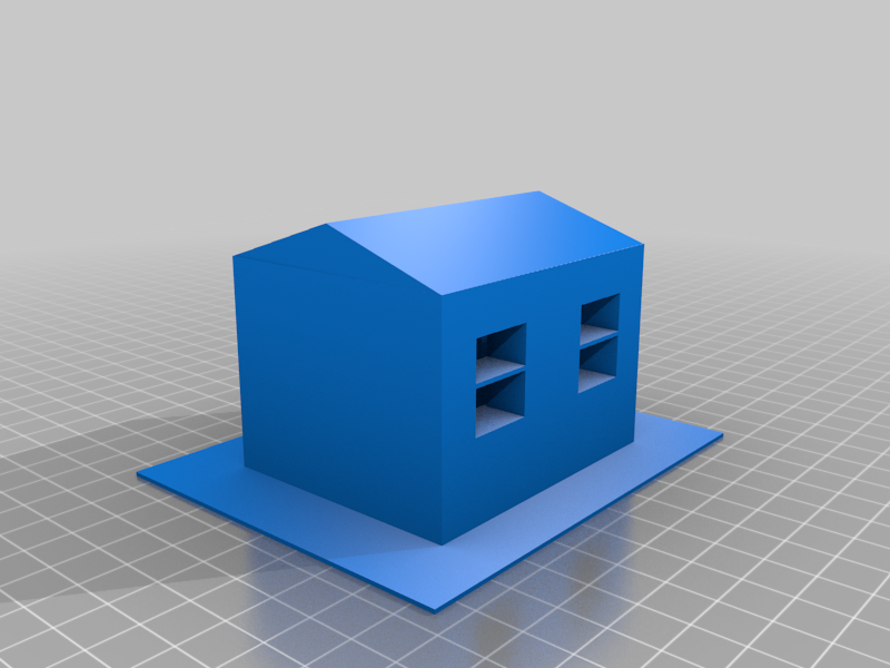 3D-Datei Haus mit überstehendem Boden kostenlos・Design für 3D-Drucker ...