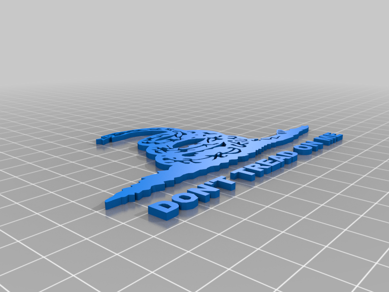 Free 3D file Don't Tread On Me - Reversal 🧞‍♂️・3D printer design to ...