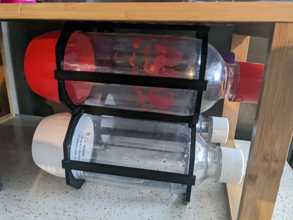 Archivo 3D gratuito Almacenamiento modular de botellas SodaStream ...