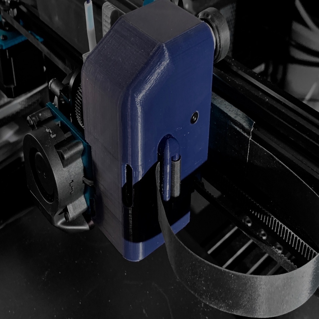 Free 3D file Sidewinder X1 Extruder Cover with integrated Ribbon Cable