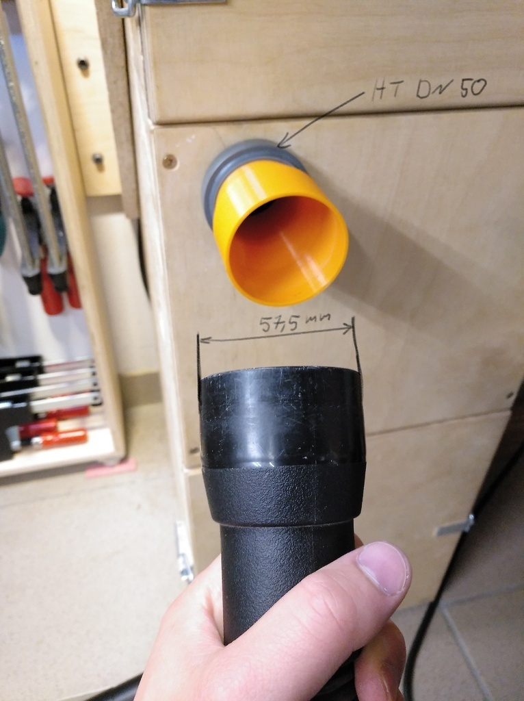 Adapter für 100er Spiralschlauch – R&D