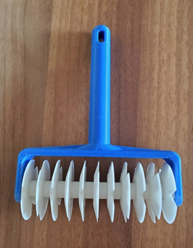 Rullo Tagliapasta Professionale Eppicotispai - Acciaio Inox E Legno, Forma Ovale 5,3 Cm Per Ravioli, Biscotti E Gnocchi - 2