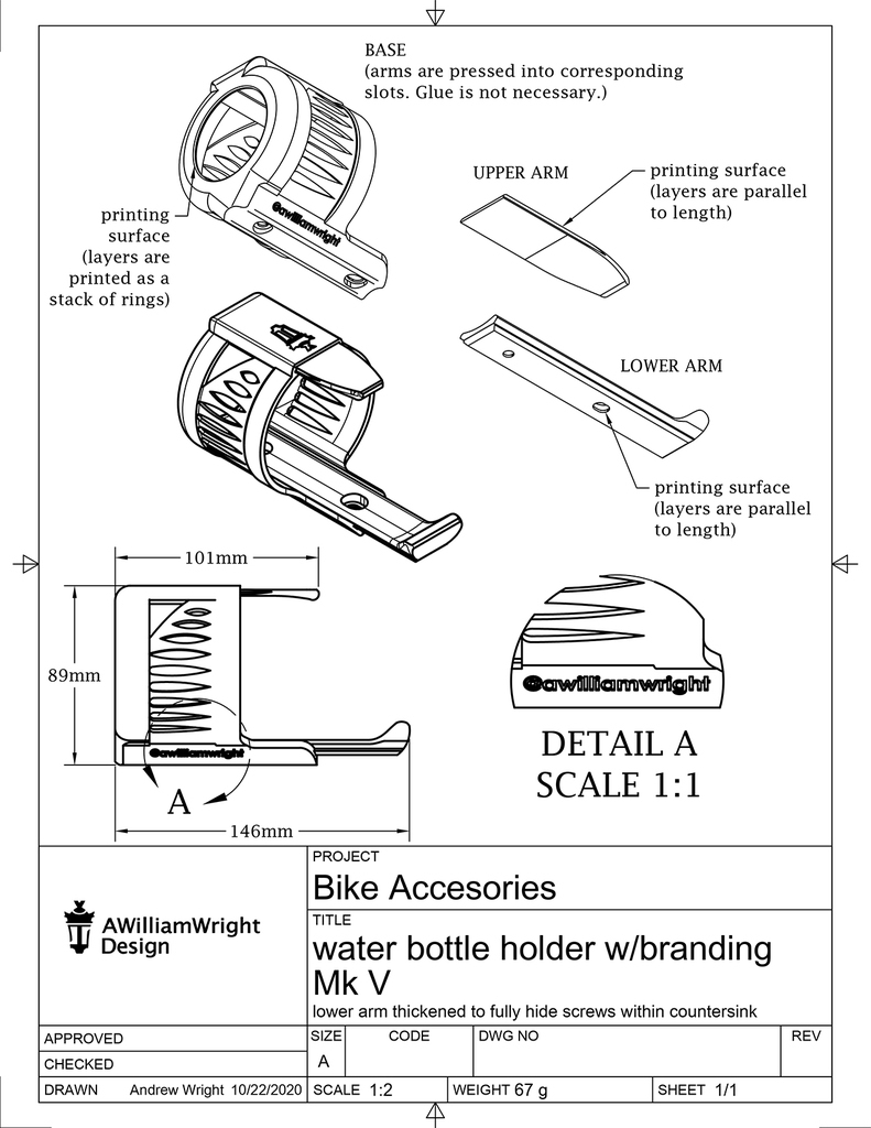 Free 3D file Bike Water Bottle Holder v6 🚰・Model to download and 3D