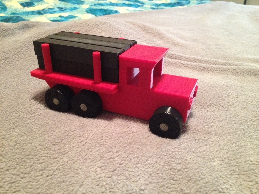 Free 3D file Toy Logging Truck・Object to download and to 3D print・Cults