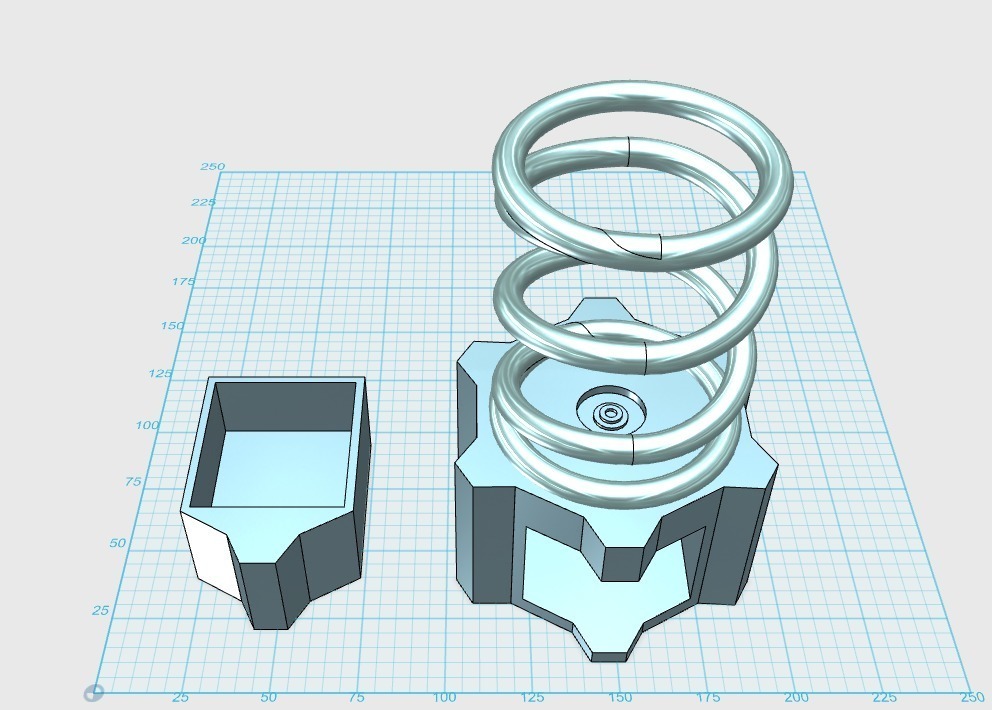 Free 3D file Pen Stand - Gear and Spring・3D printable design to ...