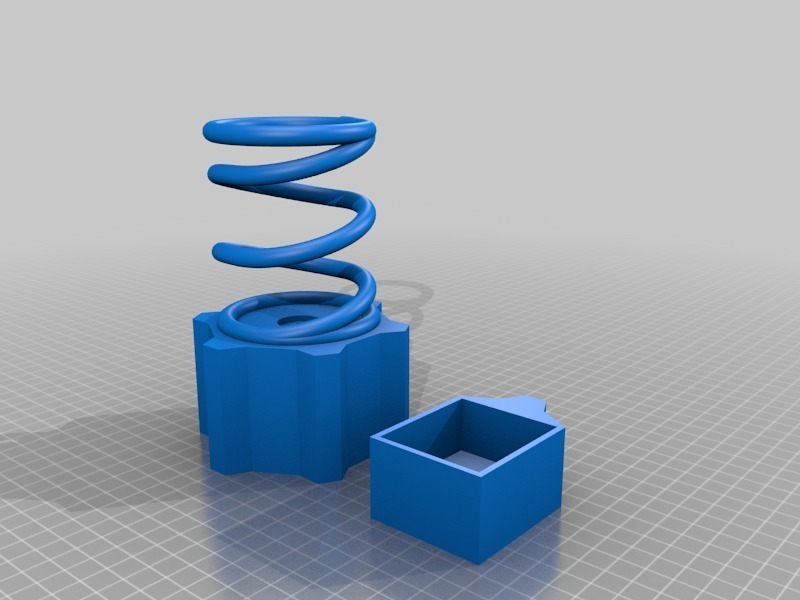 Free 3D file Pen Stand - Gear and Spring・3D printable design to ...