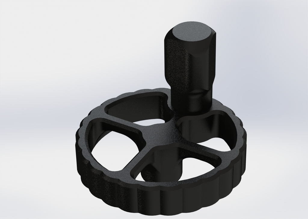 Free 3D file Rolling Crank Extruder Knob Creality Ender 3 / Ender 3 Pro